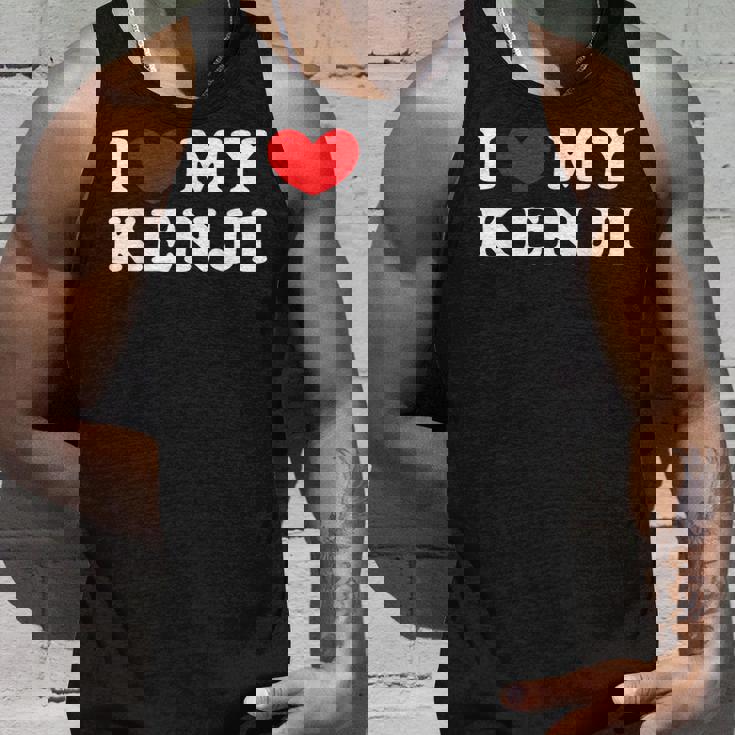 I Love My Kenji アイ・ラブ・マイ・マイ・ケンジ、アイ・ハート・マイ・ケンジ タンクトップ 彼への贈り物