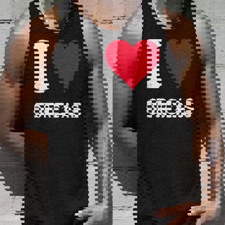 I Love Orcas タンクトップ 彼への贈り物