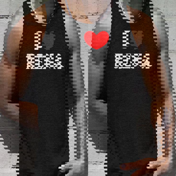 I Love Rena 私は愛する Rena タンクトップ 彼への贈り物