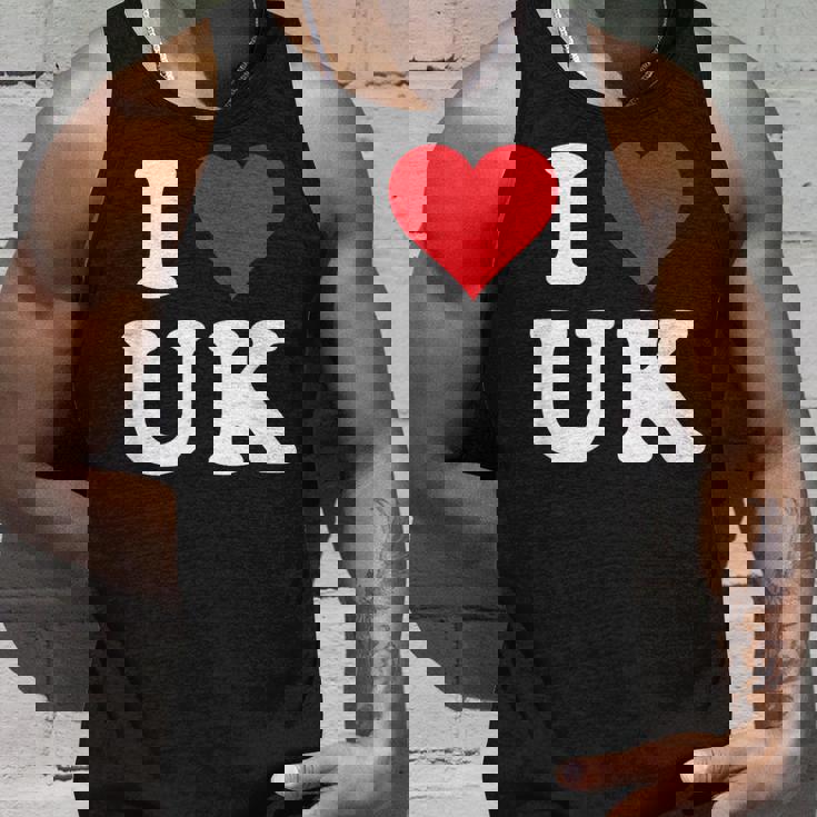 I Love Uk Initials I Heart UK First Last Name U K タンクトップ 彼への贈り物