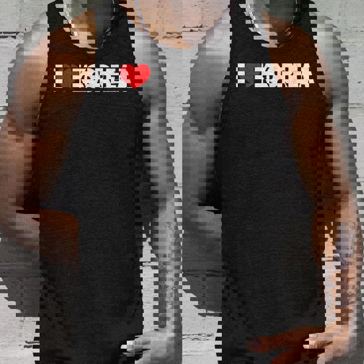 I Love ハート Korea タンクトップ 彼への贈り物