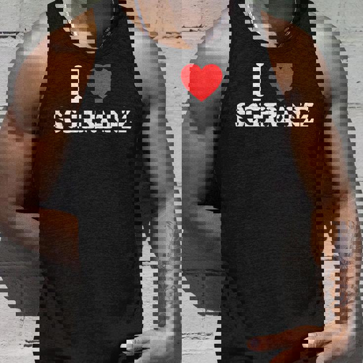 I Love ハート シュランツ ドイツテクノ Edm フェスティバル ダブステップ タンクトップ 彼への贈り物