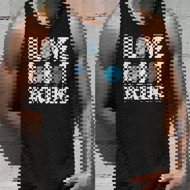 I Love ロボット掃除機 ロボット・フーバー ロボット・フーバー タンクトップ 彼への贈り物