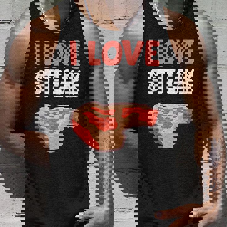 I Loveteak おもしろステーキ バーベキューグリルステーキ タンクトップ 彼への贈り物