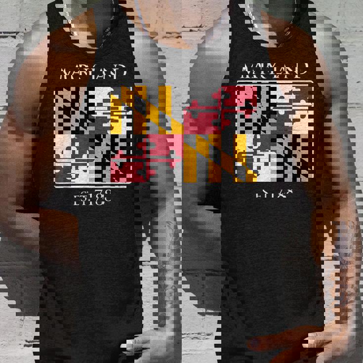 Maryland Flag 7Th Ustate 1788 Maryland Native タンクトップ 彼への贈り物