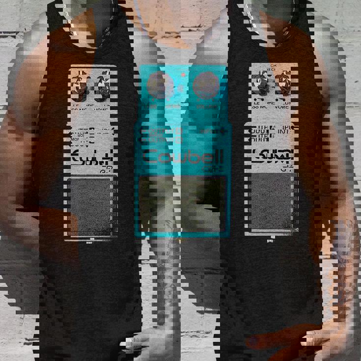 Mehr Cowbell ミュージシャン ミーム パロディ ギターペダル タンクトップ 彼への贈り物