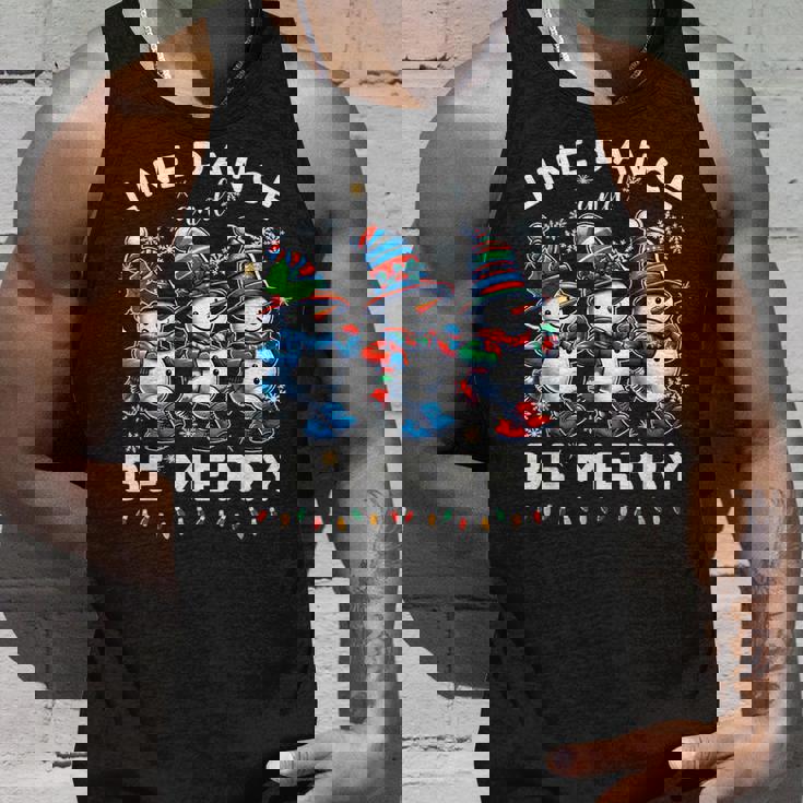 Be Merrynowman Line Dance クリスマス 面白い ホリデーダンス タンクトップ 彼への贈り物