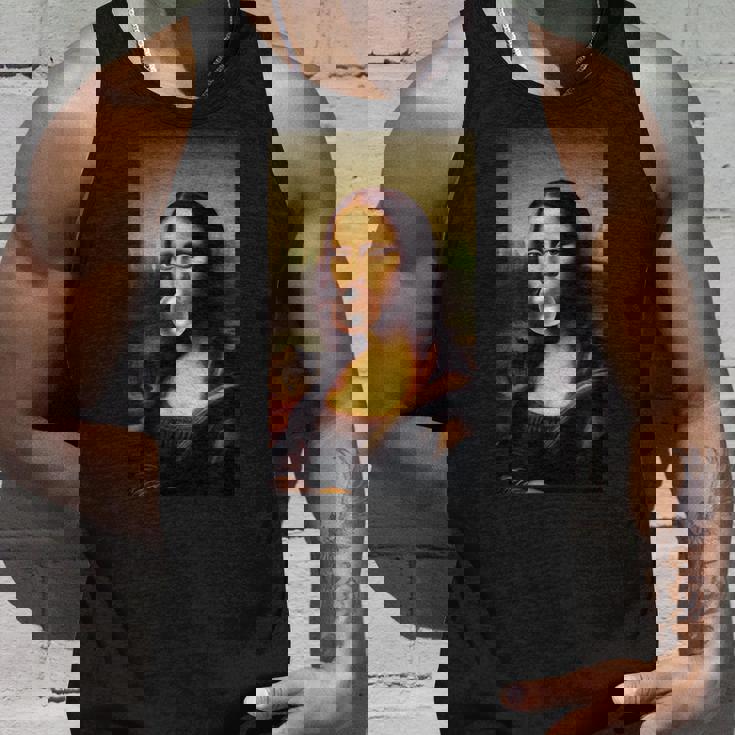 Mona Lisa チューインガム レオナルド・ダ・ヴィンチ ジョコンダ イタリアアート タンクトップ 彼への贈り物