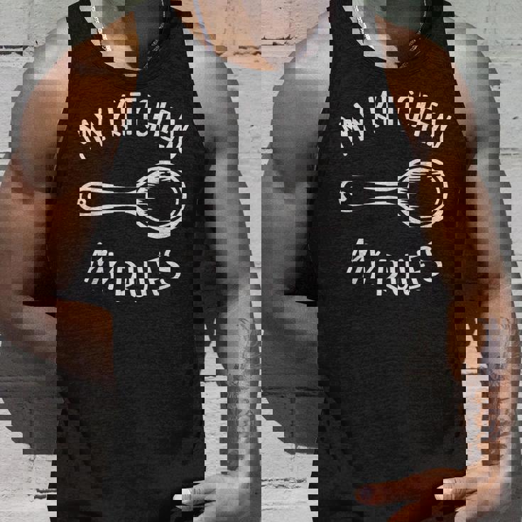 My Kitchen My Rules Foodie Chef Cookギフト メンズ レディース キッズ タンクトップ 彼への贈り物