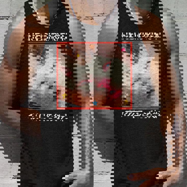 I Need Ibuprofen 日本の面白い猫 タンクトップ 彼への贈り物