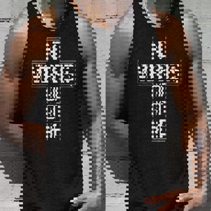 No Worries God-Got Me キリスト教 宗教 信仰 イエス 聖書 タンクトップ 彼への贈り物