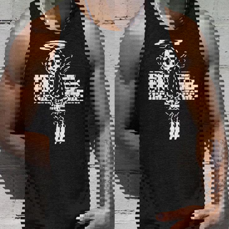 Nog-T-0012-天使-黒 タンクトップ 彼への贈り物