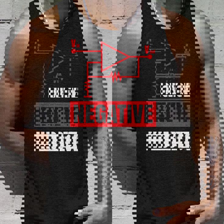 I Only Give Negative Feedback 電気ファニーエンジニア 長袖tシャツ タンクトップ 彼への贈り物