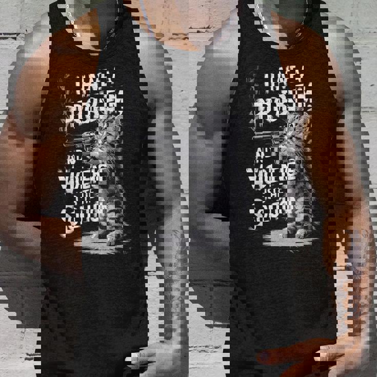 Problem Cat I Have A Problem Edgy Cat タンクトップ 彼への贈り物