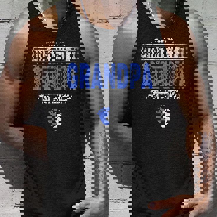 メンズ Promoted To Grandpa Est 2027 Dad タンクトップ 彼への贈り物