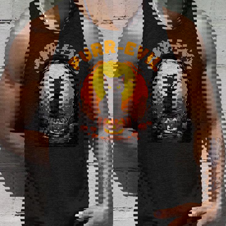 Purr-Evil お化け猫 ハロウィン タンクトップ 彼への贈り物