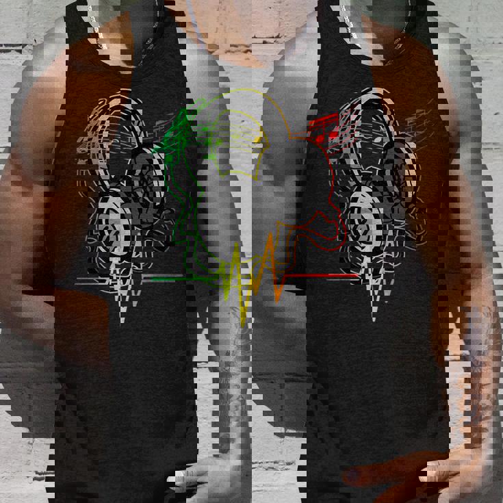 Rasta レゲエ ミュージックヘッドフォン ビンテージ タンクトップ 彼への贈り物