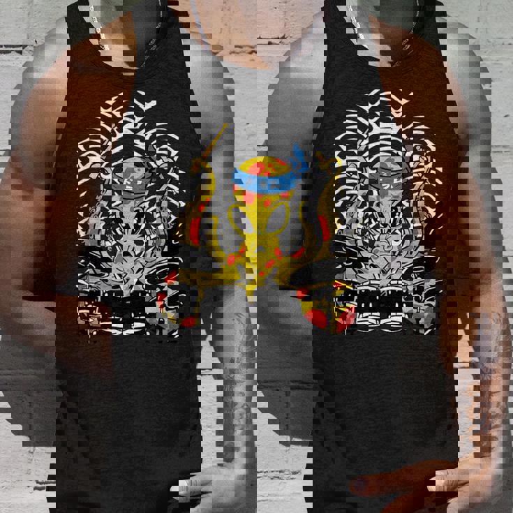 Retro Drumsticks Drummer Drums Hand タンクトップ 彼への贈り物