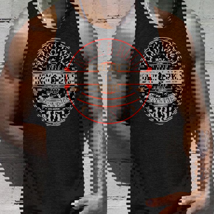 Rockabilly Music Lucky Devil レトロ ヴィンテージ 1950年代ロックロール タンクトップ 彼への贈り物