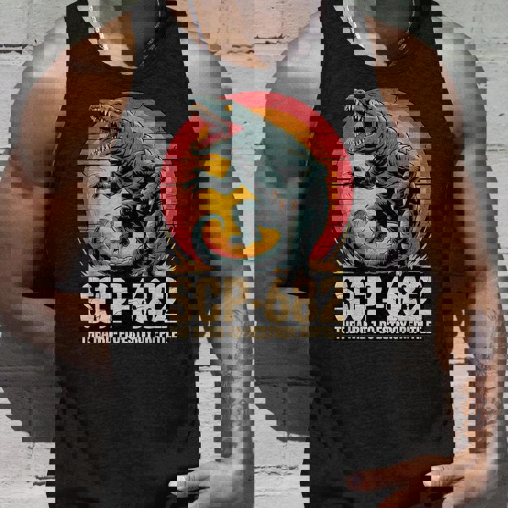 Scp-682 破壊しづらい爬虫類モンスターcpファンデーション タンクトップ 彼への贈り物