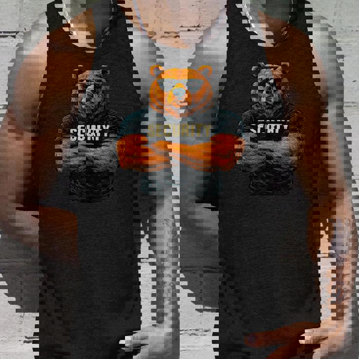 Security Buff Bear バウンサーデザイン タンクトップ 彼への贈り物