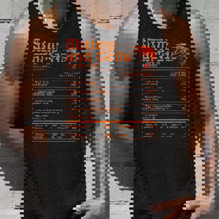 Shrimp And Grits Nutrition Facts Label Calories Protein Food タンクトップ 彼への贈り物