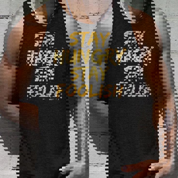 Stay Hungry モチベーショナルステイ フリッシュ インスピレーション タンクトップ 彼への贈り物