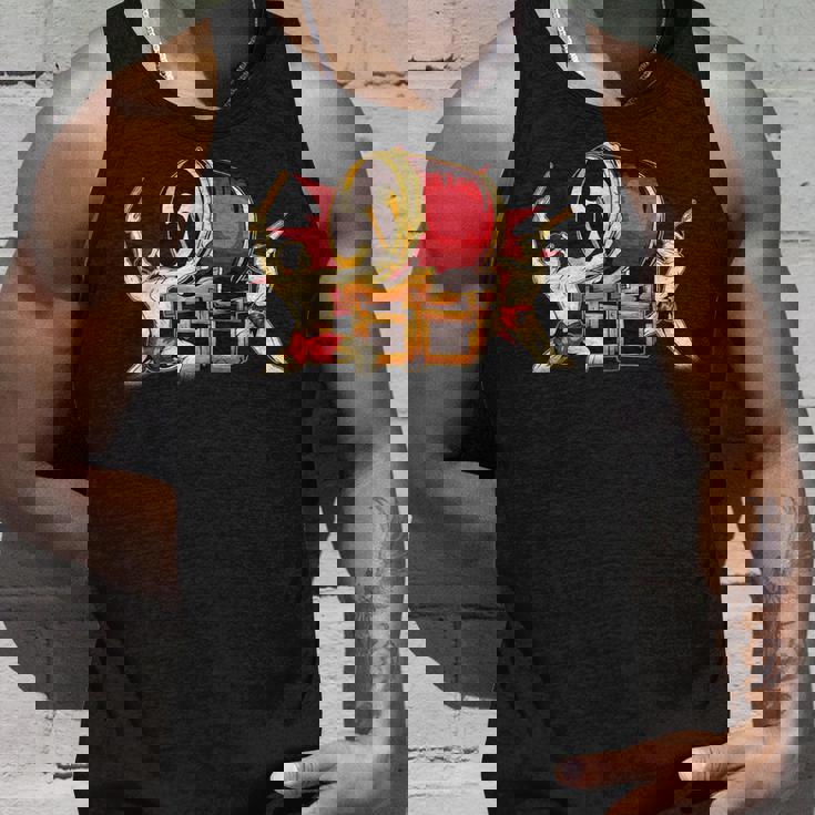 Taiko 男性太鼓太鼓奏者みつどもえグラフィックデザインギフト タンクトップ 彼への贈り物