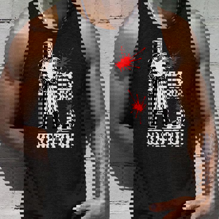 Tis But Acratch 面白い 中世の戦士 ユーモア 騎士 タンクトップ 彼への贈り物