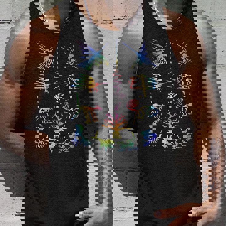 Travel Peru Nazca Lines マチュピチュ ファミリーバケーション 絞り染め タンクトップ 彼への贈り物