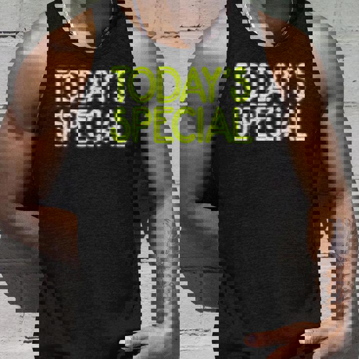 Trendy Neon Greenign Today'special タンクトップ 彼への贈り物