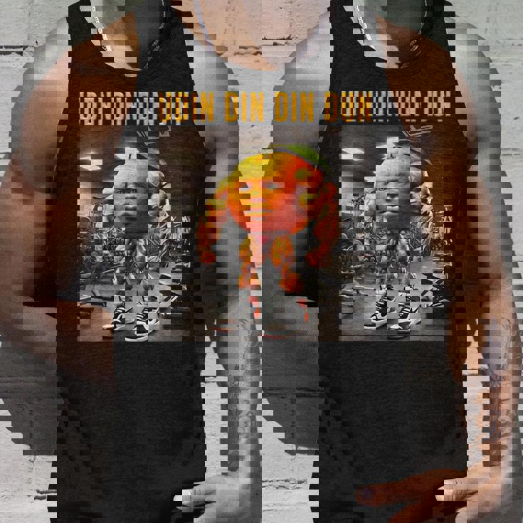 Udin Din Din Dun マッスルオレンジ イタリアンブレイン ロート キッズ ミーム タンクトップ 彼への贈り物