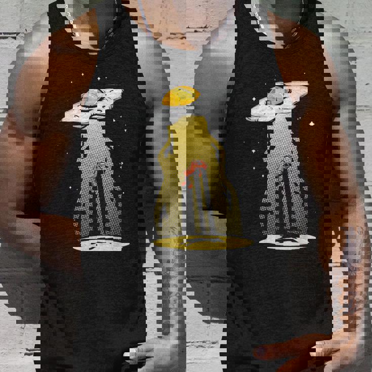 Ufo 卵 ベーコン アブダクション 面白い 宇宙人 朝ごはん 銀河系 食品 タンクトップ 彼への贈り物