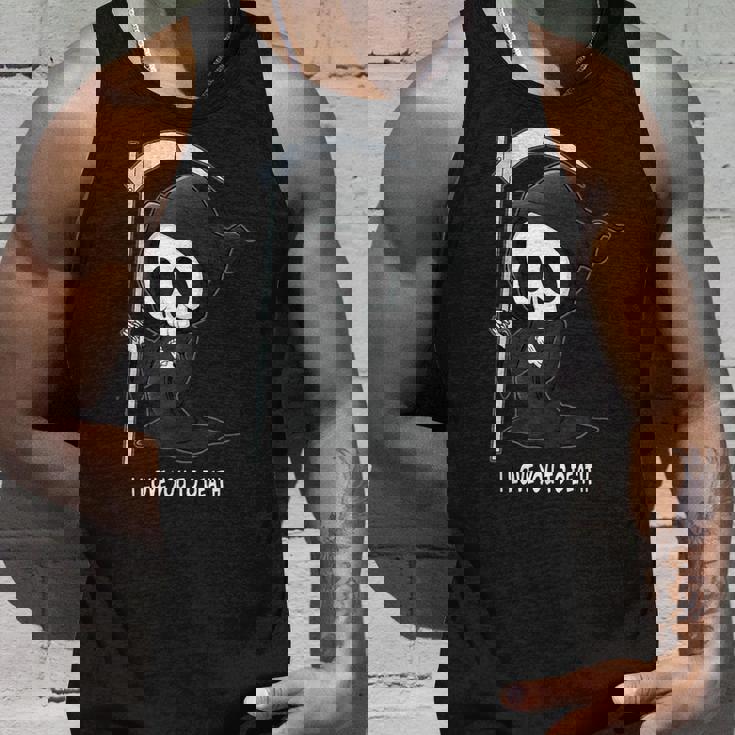 Valentine's Day I Love You To Death Cute Grim Reaper タンクトップ 彼への贈り物