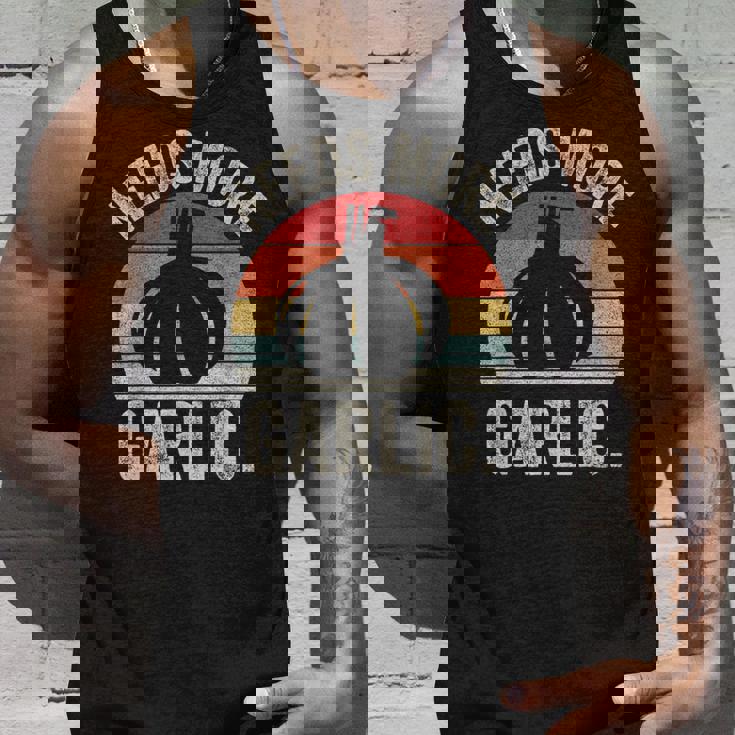 Vintage Retro Needs More ガーリック ガーリック ニンニク科医 クックシェフ タンクトップ 彼への贈り物