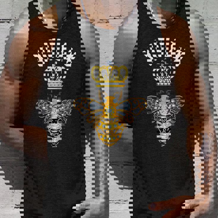 Vivian 名前ivian 誕生日 ギフト 女王 王冠 蜂 ヴィヴィアン タンクトップ 彼への贈り物