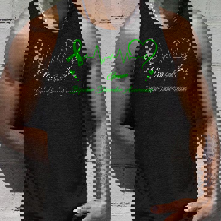 I Wear Green For Bipolar Disprder Awareness タンクトップ 彼への贈り物