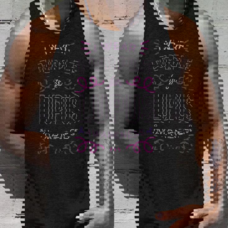 I Wear Purple For Lupus Awarenessleミーム 長袖tシャツ タンクトップ 彼への贈り物