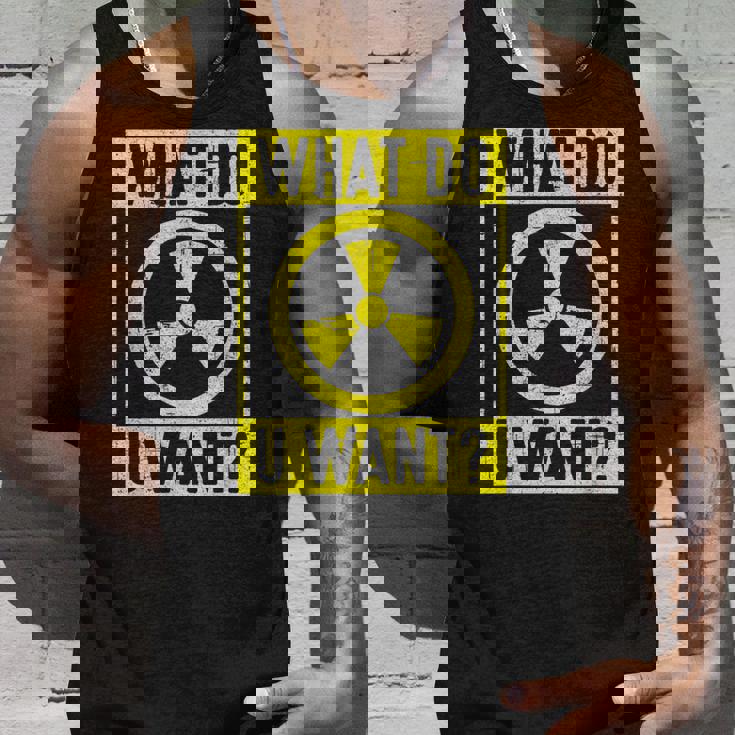 What Do U Want 原子力エンジニア タンクトップ 彼への贈り物