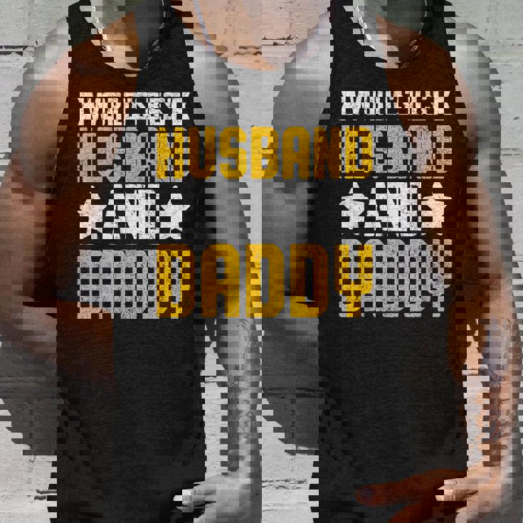 World's Best Husband And Daddy レトロ ヴィンテージ インスピレーション タンクトップ 彼への贈り物