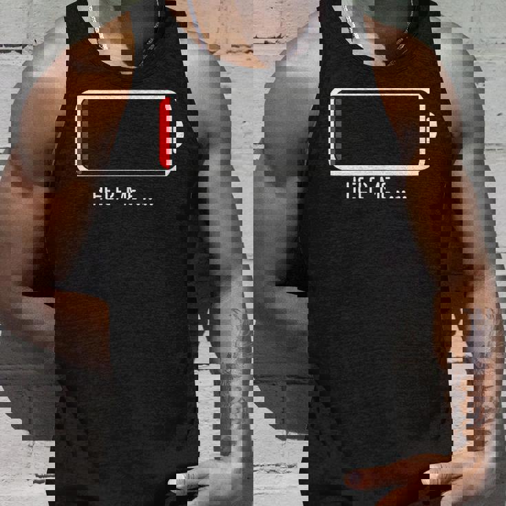 「 Help Me バッテリー 電池切れ」おもしろ 筆文字！服 面白い文字入り タンクトップ 彼への贈り物