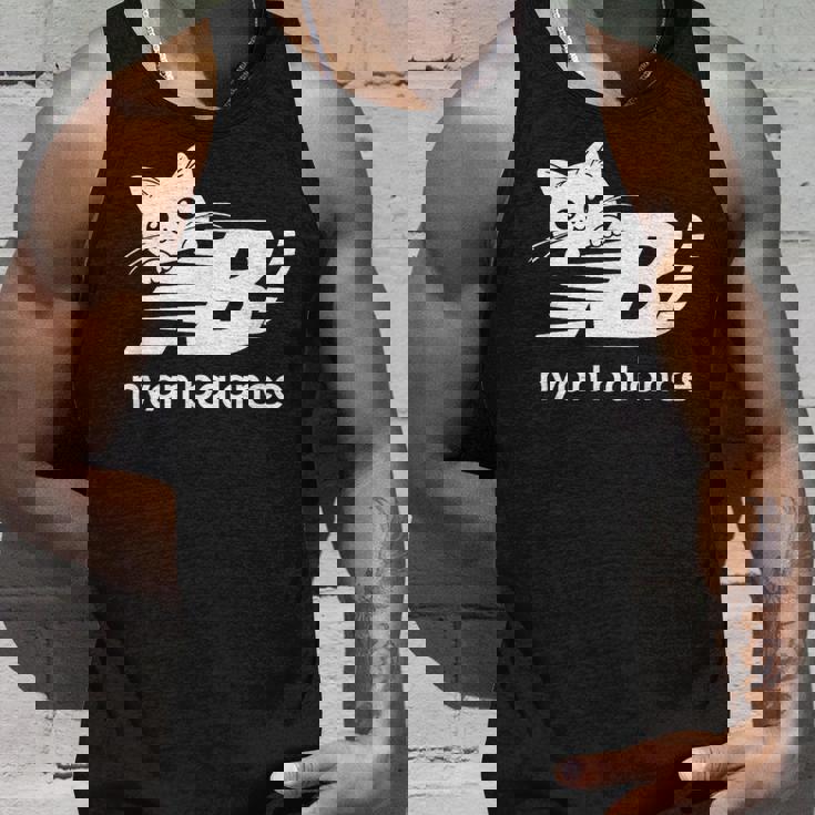 「Nyan Balance」ニャンバランス グラフィック かわいい ねこ タンクトップ 彼への贈り物