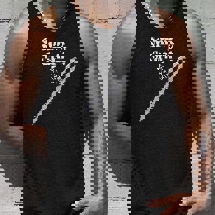 「ごめんなさい。できません。バスフルート」フルート奏者のための面白いバスフルート タンクトップ 彼への贈り物