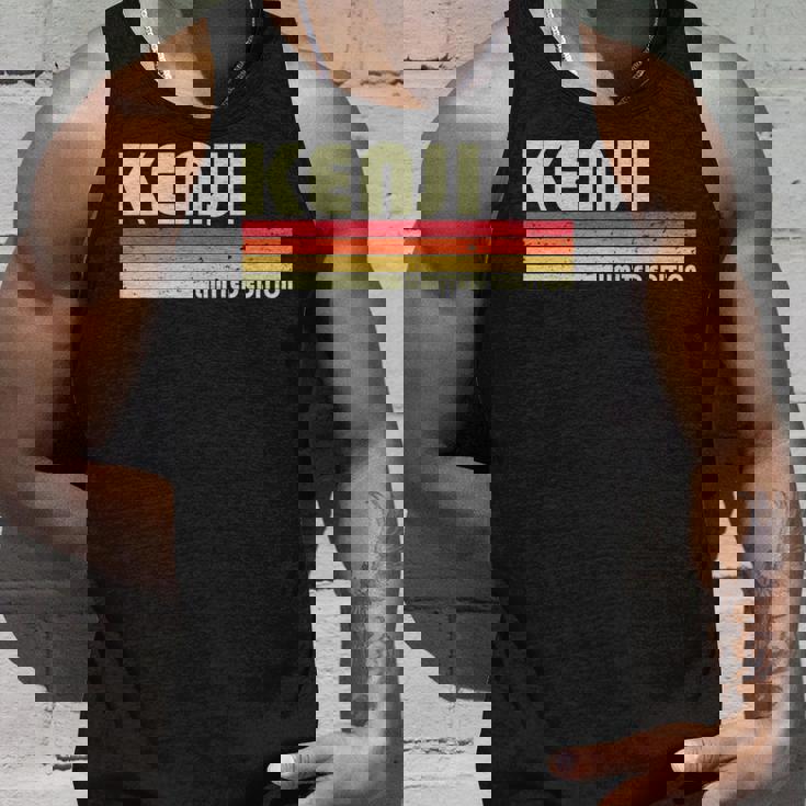 【けんじ ケンジ】名前 名字 家族お揃い ギャグ ネタ ウケ狙い 贈り物 ギフト 面白い おもしろ 長袖tシャツ タンクトップ 彼への贈り物