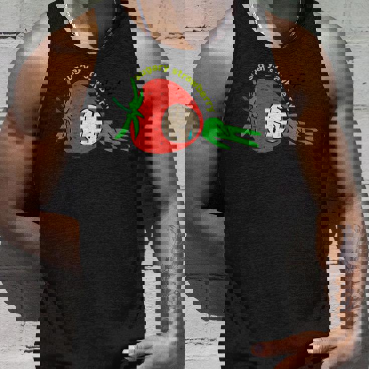 いちごグッズ イチゴイラスト いちご 果物 苺 おもしろ タンクトップ 彼への贈り物