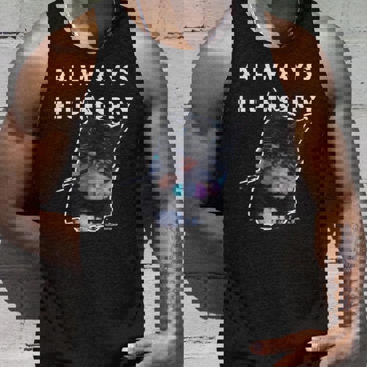 いつも空腹の猫 – 面白い食べ物好きデザイン タンクトップ 彼への贈り物