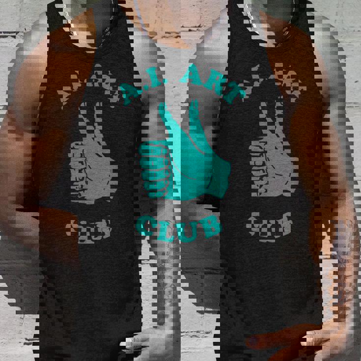 おもしろaiアートクラブ 人工知能 機械学習 タンクトップ 彼への贈り物