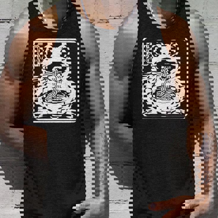 おもしろい 不機嫌そうなカエル ラーメン かわいい 水墨画 日本語 長袖tシャツ タンクトップ 彼への贈り物