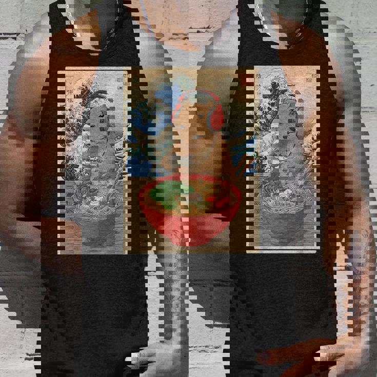 かわいい かわいい 日本人 ゲーマー 面白い ラーメン レトロ カピバラ タンクトップ 彼への贈り物