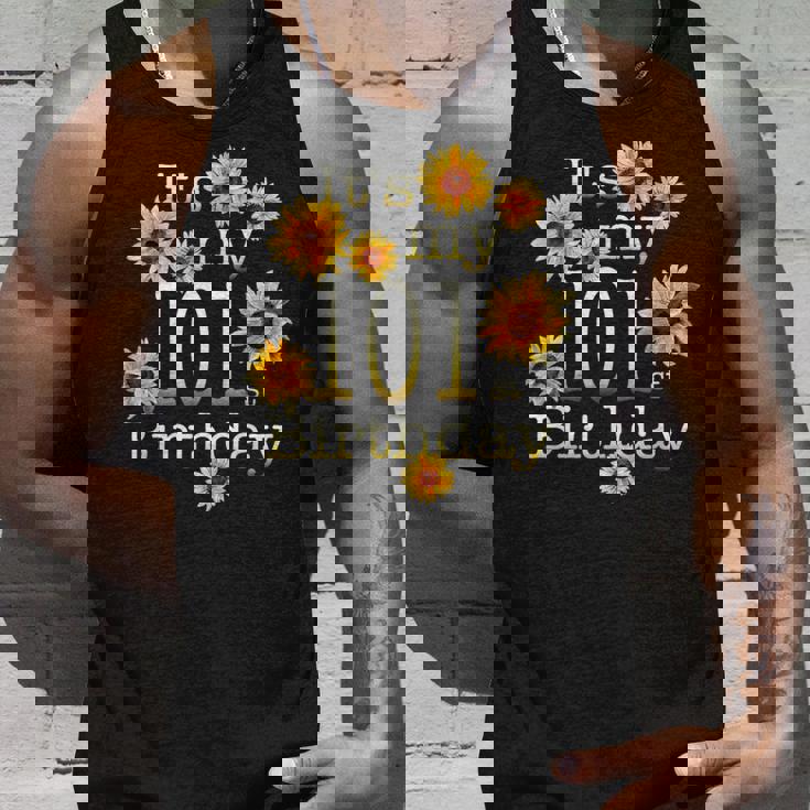 かわいいひまわり その私の101歳の誕生日 101歳の誕生日 タンクトップ 彼への贈り物